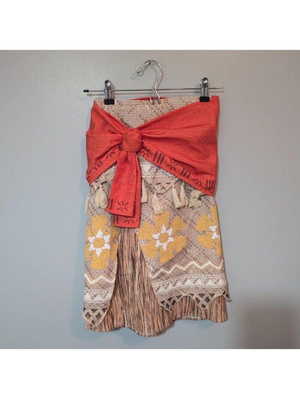 Authentic Disney Store Moana Costurme Skirt & Sash Only - NWOT- Size 7/8